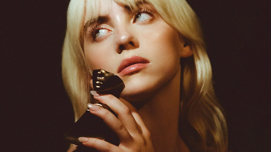Billie Eilish Holding Her Perfume